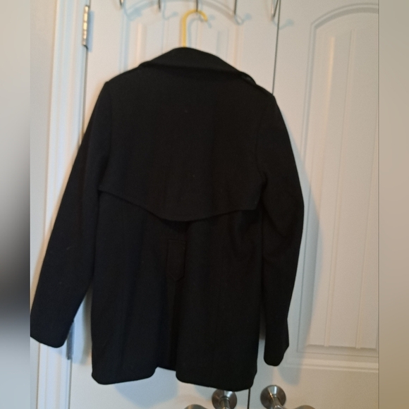 Ladies KENNETH COLE wool single breasted jacket peacoat navy blue coastal size 6 - Picture 3 of 12